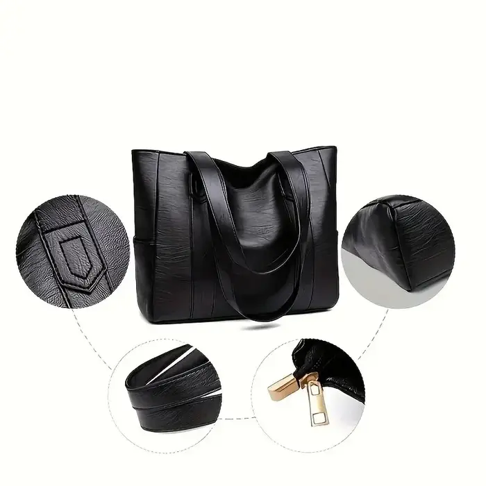 Sac à main vintage grande capacité pour femme