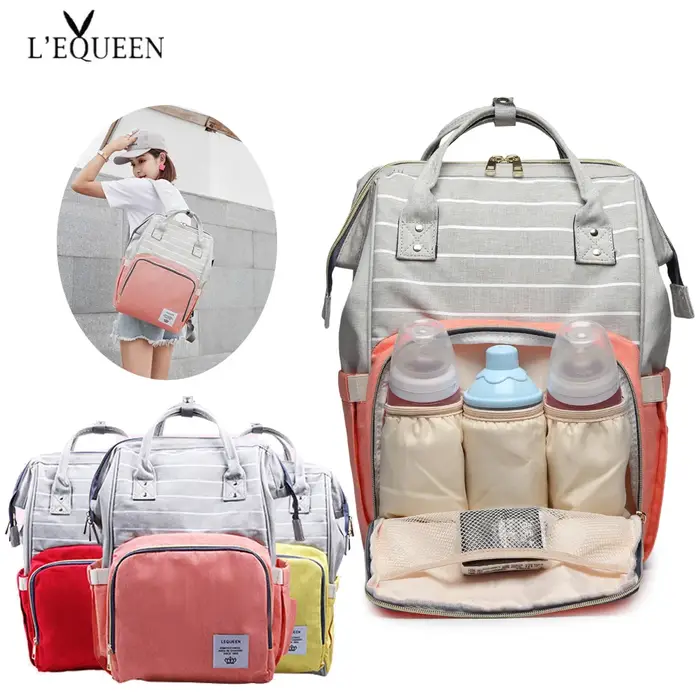 Lequeen-Sac à langer de grande capacité pour femme