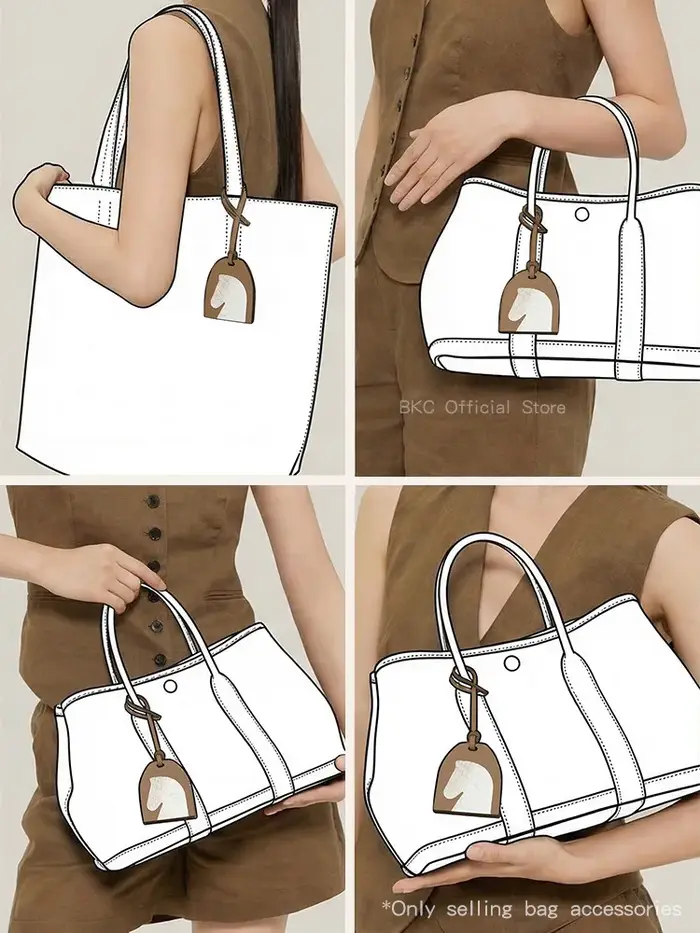 Breloque de sac en cuir fait main en forme de tête de cheval
