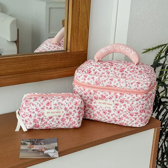 Pochette à fleurs roses pour femmes