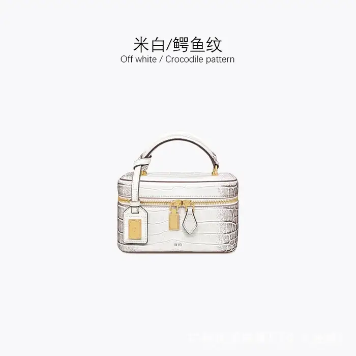 Sac boîte JW PEI - Sac à bandoulière Cleo imitation crocodile à motif gaufré pour un usage quotidien décontracté et polyvalent