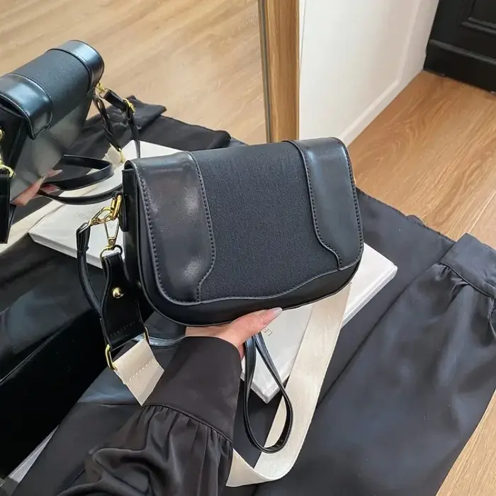 Sac à langer élégant en cuir