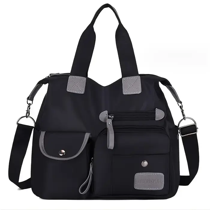 Sac fourre-tout pour femmes avec plusieurs poches, sac à bandoulière de grande capacité, sac à bando