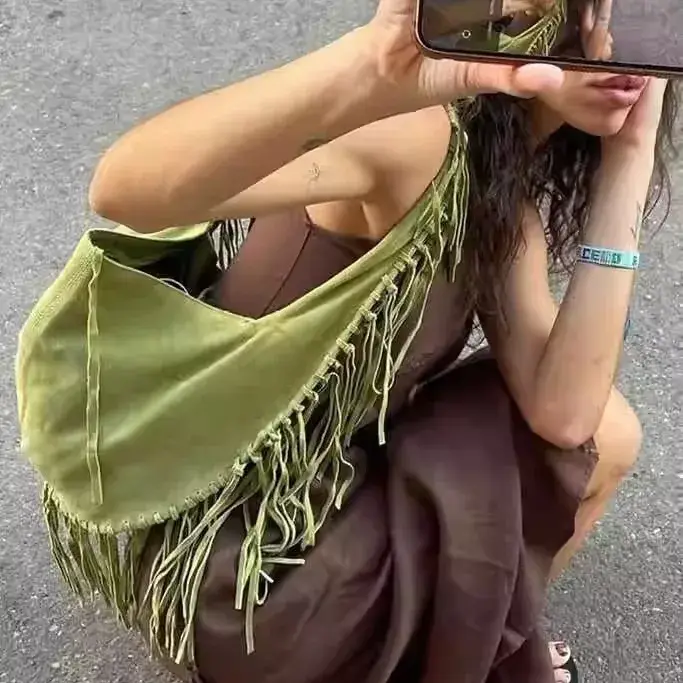 Hobos en daim vintage pour femmes