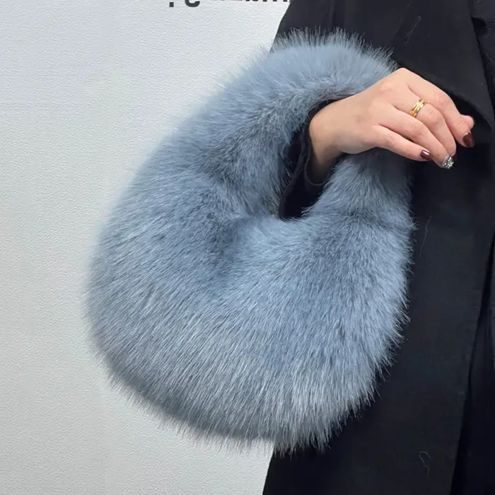 Sacs à bandoulière d'hiver décontractés en fourrure pour femmes