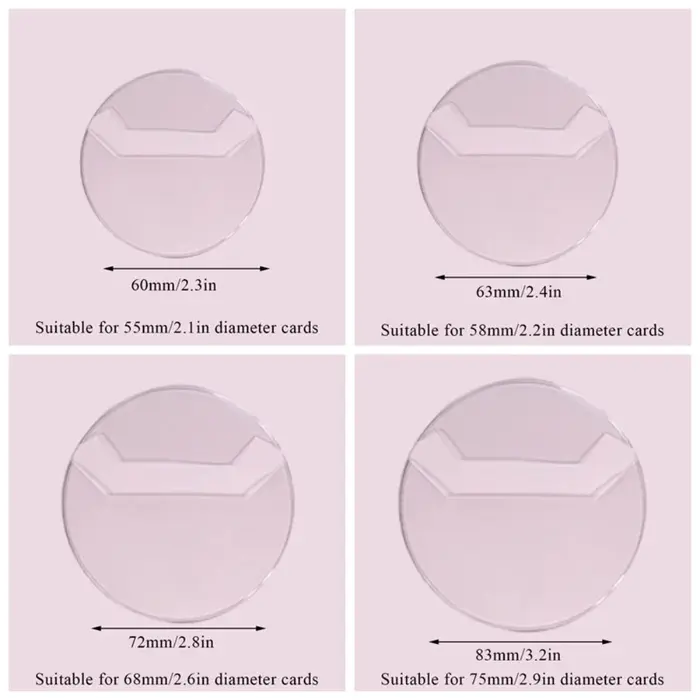Étui de protection transparent pour badge Anime, sac Ita, étui à épingles, manchon d'affichage, manchon de protection en PVC, étui de rangement, 5 pièces