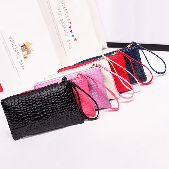 Portefeuille en cuir PU pour femme