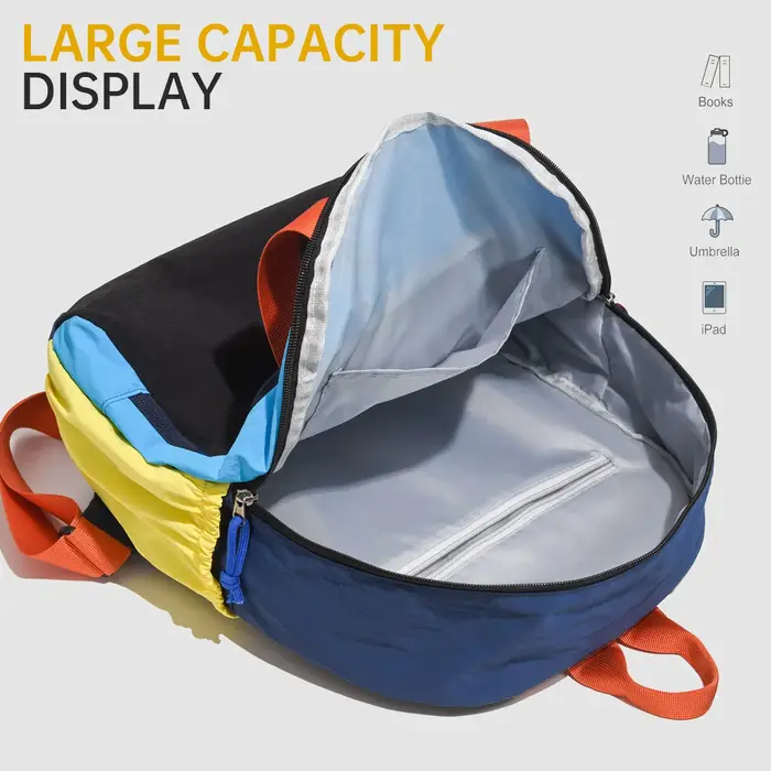 Sac bandoulière, en toile color-block