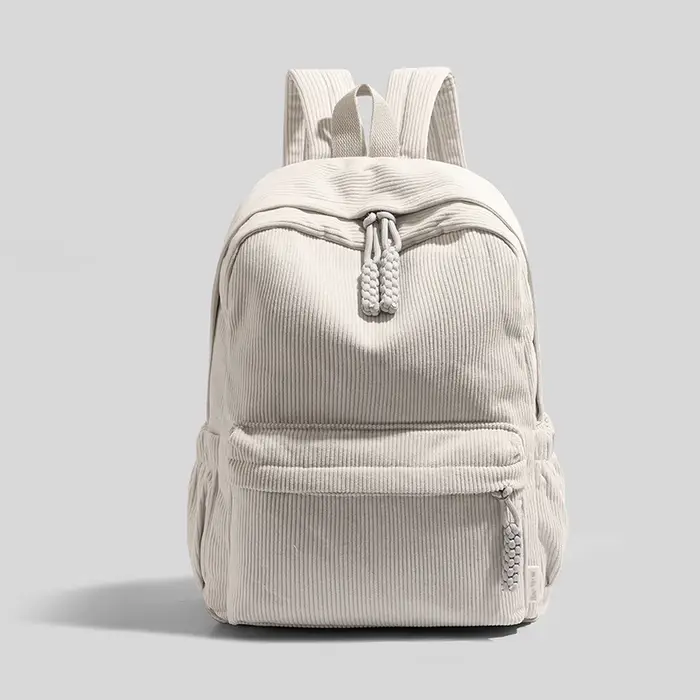Sac à dos en velours côtelé tendance