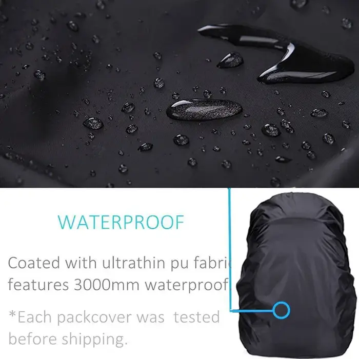 Sac à dos étanche housse de pluie pour randonnée Camping voyage Anti-poussière capuchon couverture 35L 100L extérieur