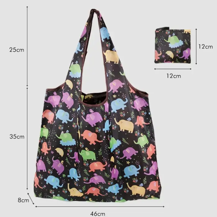 Grand sac de courses pliable à motif de fleur de chat pour femmes
