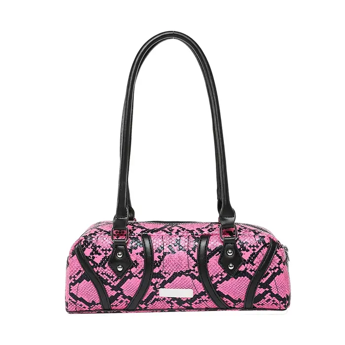 Sacs à bandoulière carrés en PU motif serpent