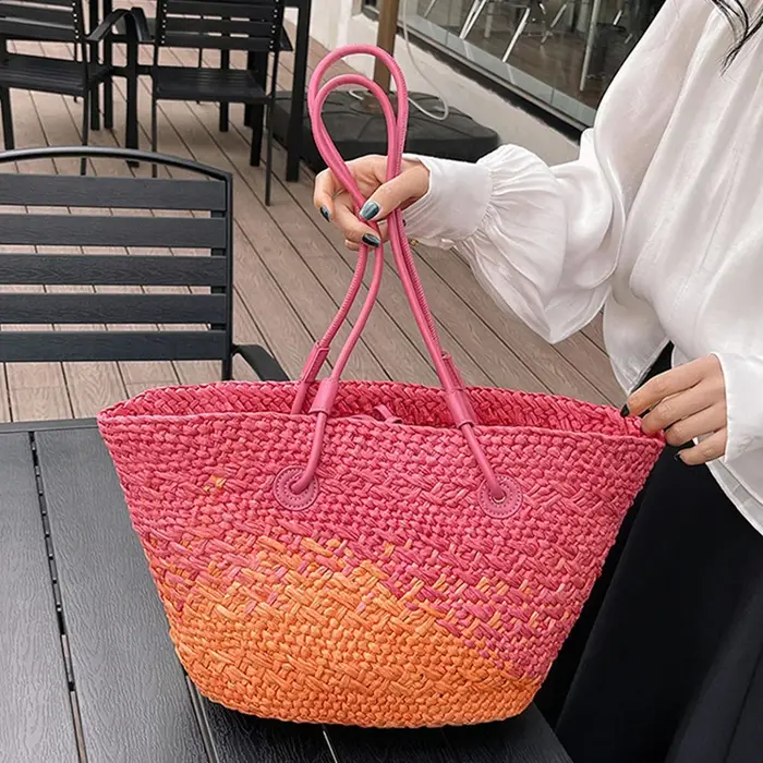 Sac tissé de couleur dégradée