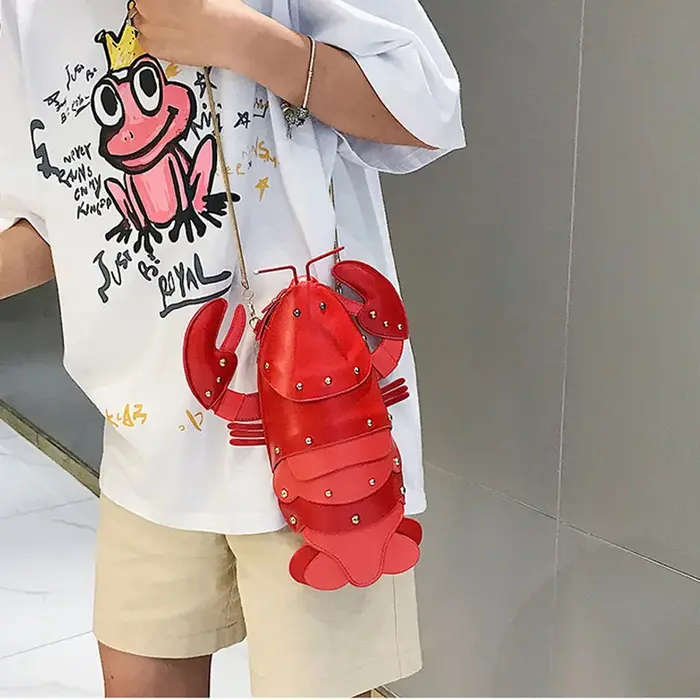 Sac à main en cuir PU imprimé rétro