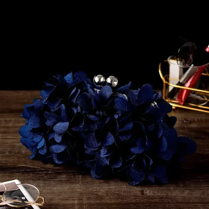 Pochette florale pour robe de mariée pour femme