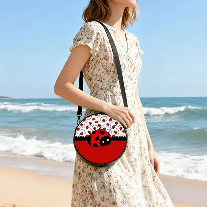 Sac à bandoulière rond Ladybug