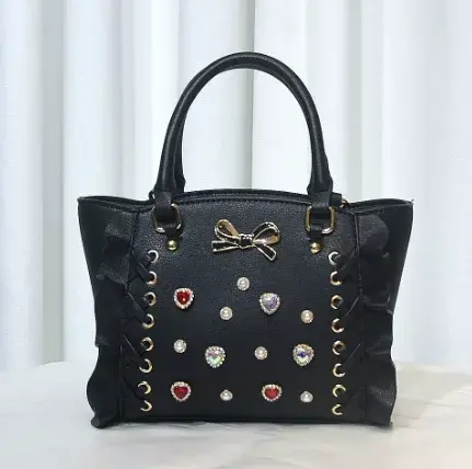 Sac à main Lolita à volants pour femme, sac à main Gem, nœud doux, sac messager initié, nouvelle collection, automne et hiver