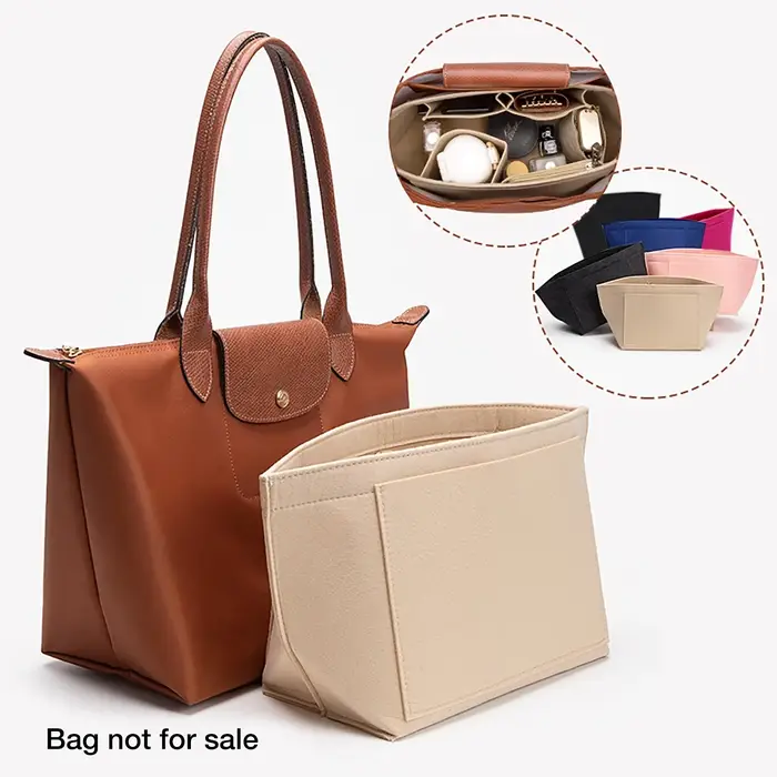 Sac d'insertion en feutre pour sac à main Longchamp