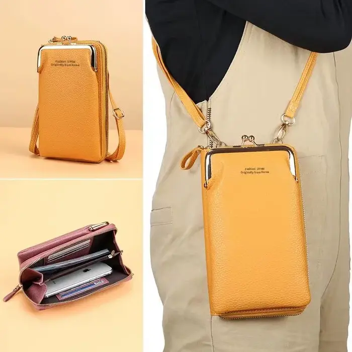 Mode petit bandoulière téléphone pochette sacs femmes Mini portefeuille en cuir épaule sac de messager dames