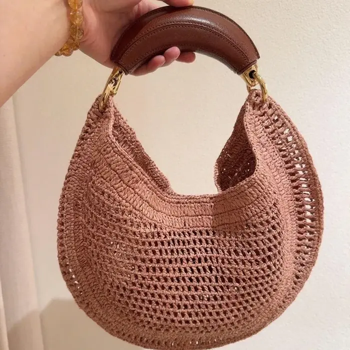 Lassic plage paille tissé sacs pour femmes de luxe sac à main design sac