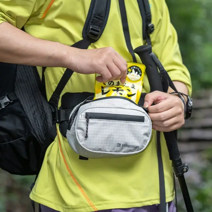Sac banane Hikeman léger et imperméable pour la randonnée en extérieur avec système MOLLE, sac de poitrine respirant pour le cyclisme, la course à pied et les activités tactiques