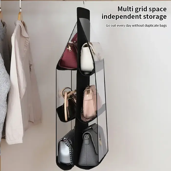 Sac à main noir pliable Oxford grill