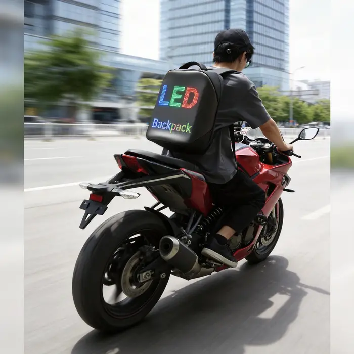 Sac à dos LED publicitaire avec écran