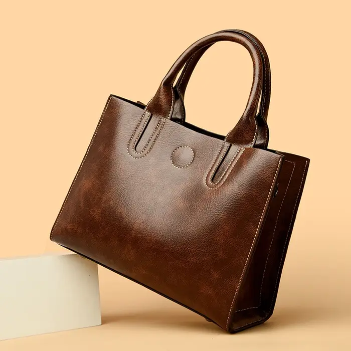 Sac à Main de Luxe en Cuir de Grande Capacité pour Femme