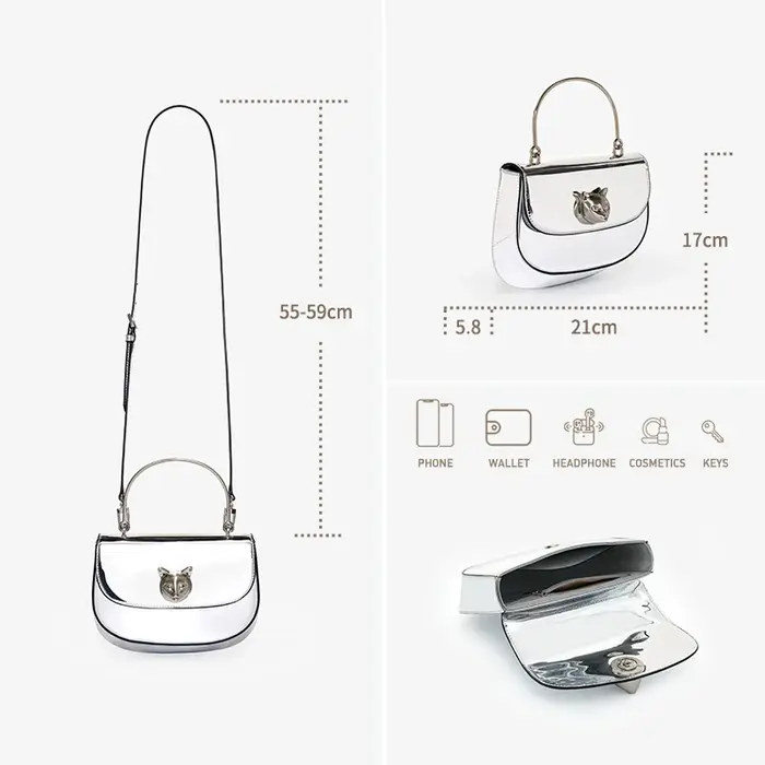 BAFELLI 2026 NOUVEAU SAC À MAIN FEMME CAT EVENING PURSE LUXURY BRAND DESIGNER STYLE FASHION CASUAL CROSSBODAY LEATHER STYLISH