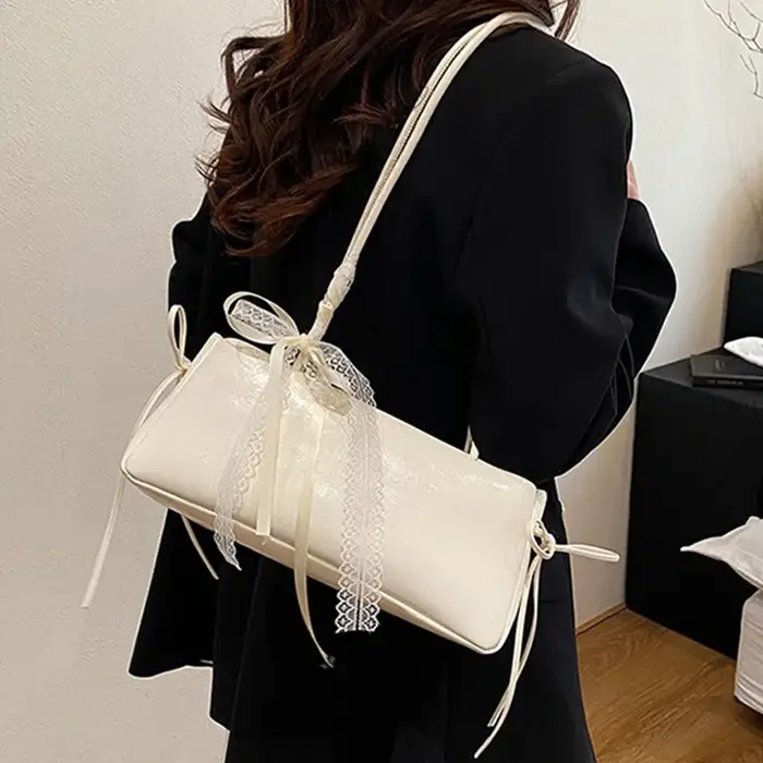 Y2K – sac à main avec nœud en dentelle