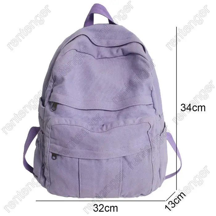 Sac à Dos d'École en Tissu Vintage pour Femme et Fille