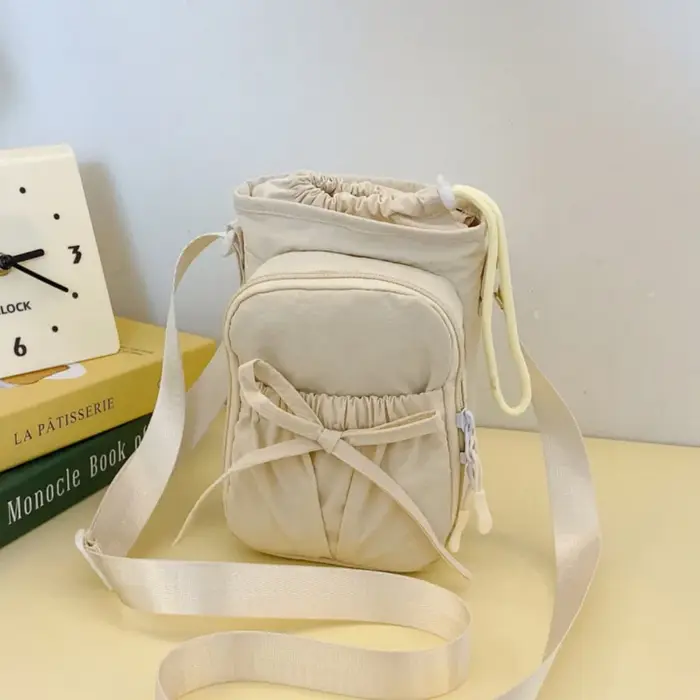 Sac à bandoulière pour bouteille d'eau à nœud papillon, sac de bouteille de gymnastique réglable de 