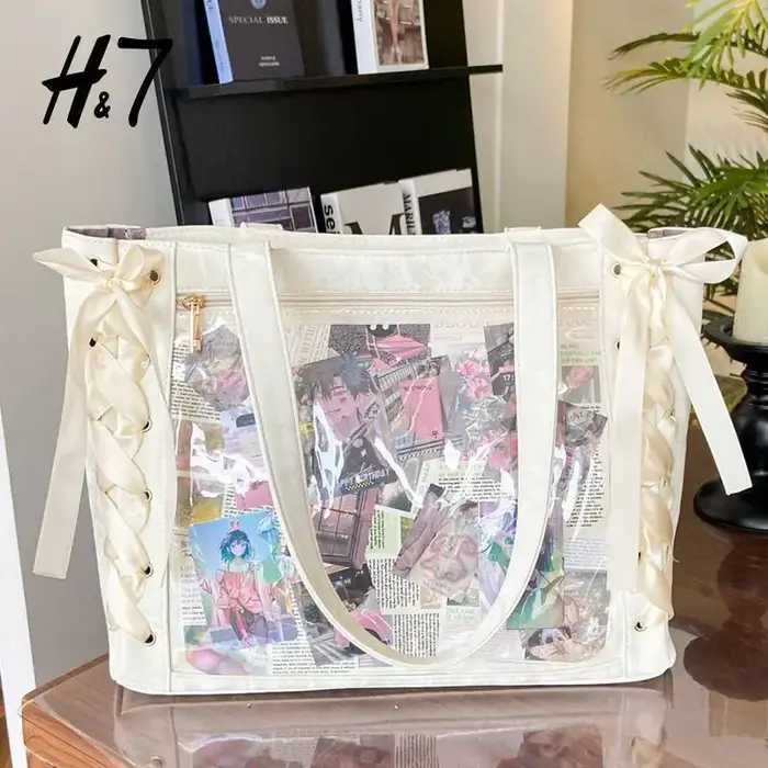 Nouveau polyvalent mode ruban Itabag grande capacité vert grand alimentaire Anime Millet sac quotidi