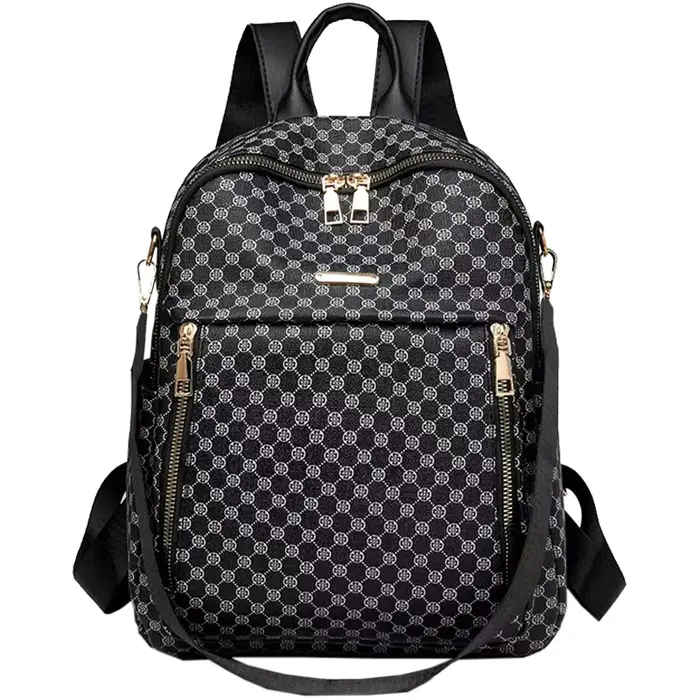 Sac à dos vintage à carreaux pour usage quotidien