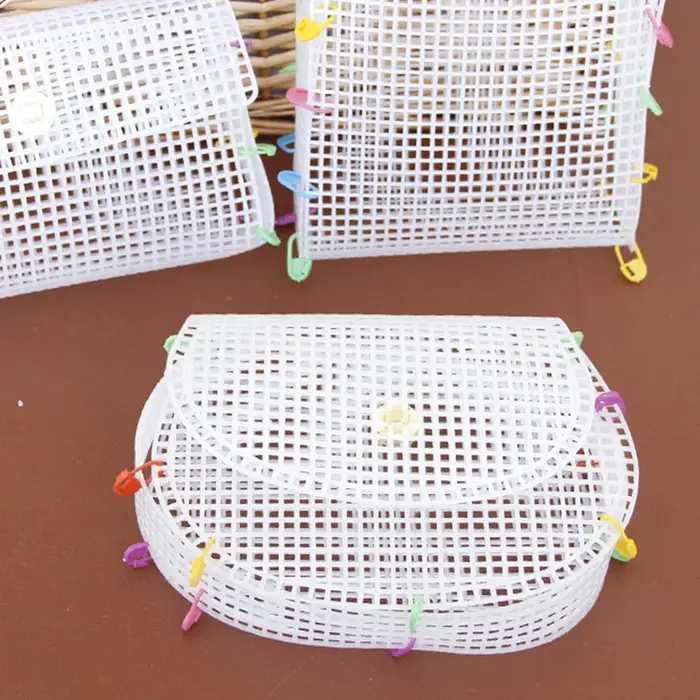 Kit de sac à main Transparent en toile plastique maille