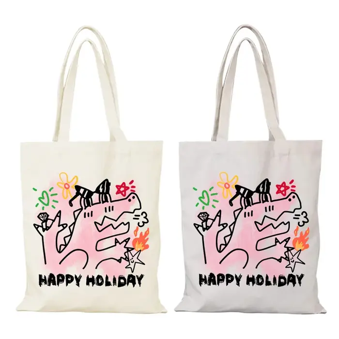 Sac personnalisé mignon sac fourre-tout en toile loisirs dessin animé dame sacs nouveaux