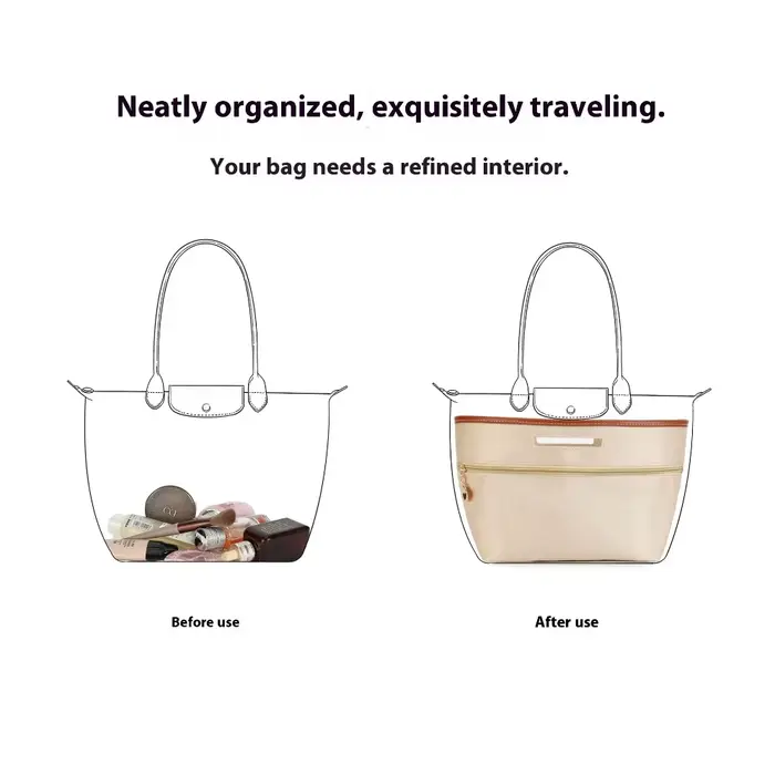 Organisateur de sac en Satin pour Longchamp
