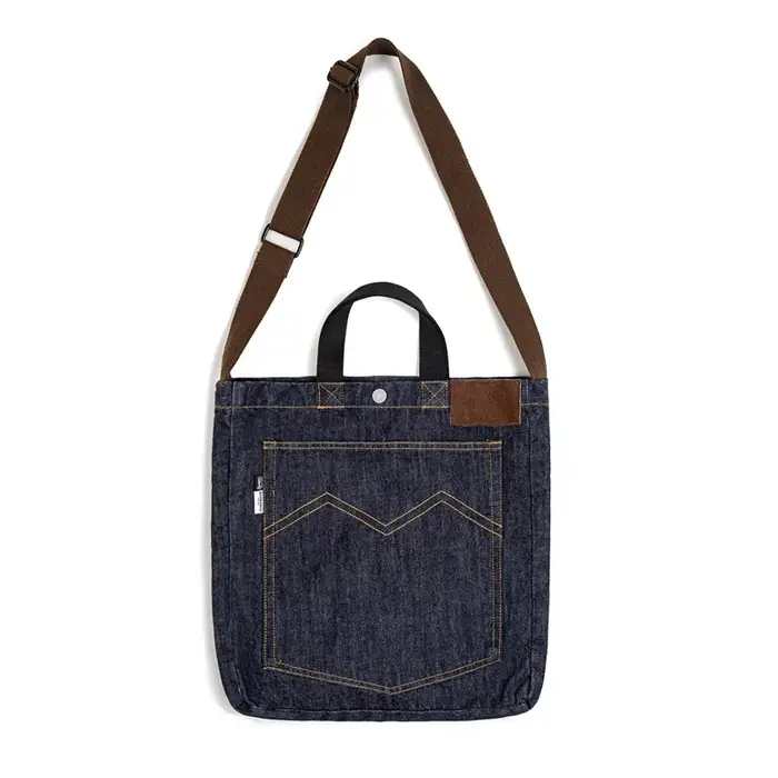 Maden unisexe rétro 14oz Denim sacs simple épaule
