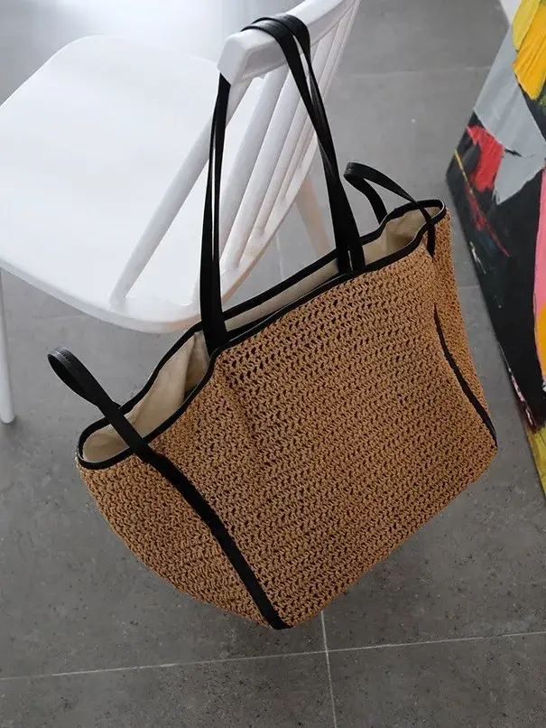 Dames corée sac à main de haute qualité grand femme sac fourre-tout concepteur de mode Vintage laine unique épaule sac à main couleur unie
