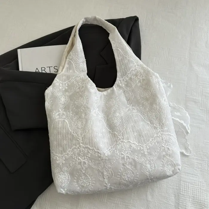 Sacs à bandoulière brodés en dentelle pour femmes