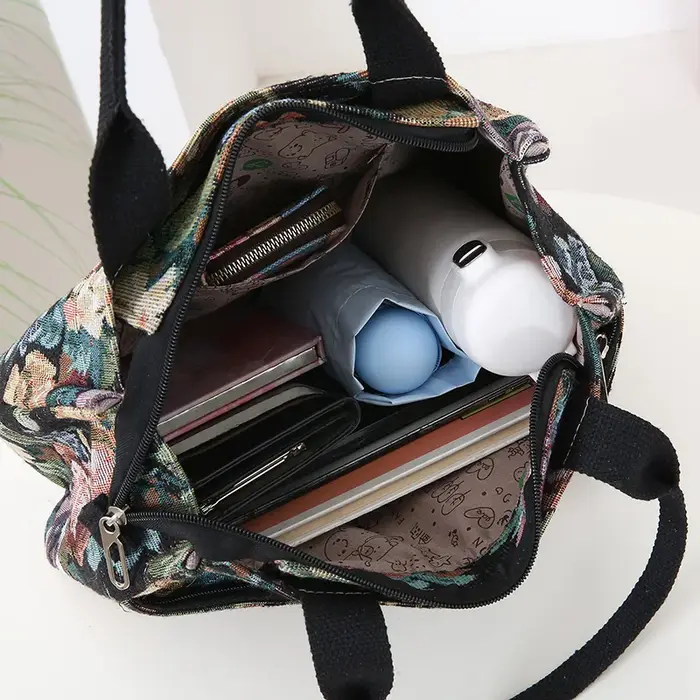 Sac fourre-tout à imprimé Floral pour femmes