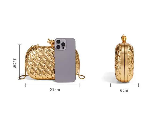 Or femmes mode mariage sac à main soirée sac à bandoulière pochette sacs