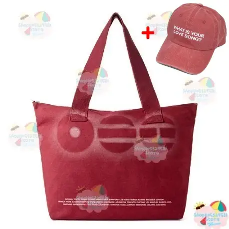 Sac fourre-tout en toile rouge imprimé ARIRANG 2026