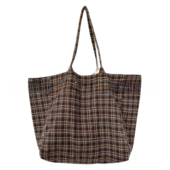 Sac fourre-tout chic en tweed pour femme