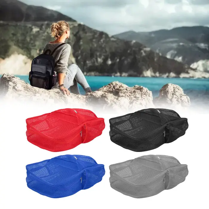 Sac à dos transparent en maille