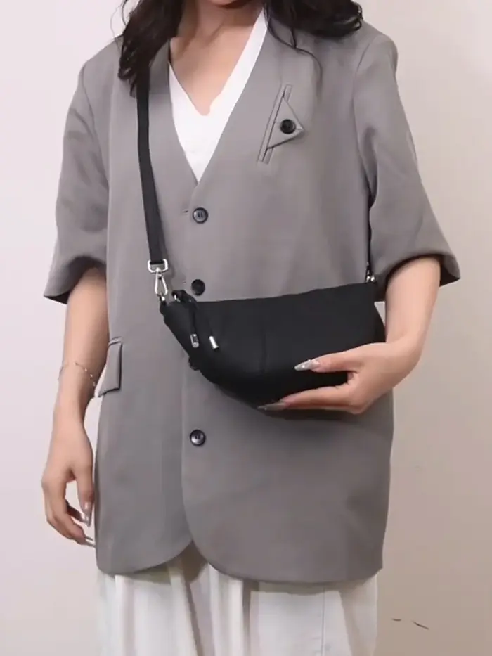 Mini sac à main en forme de corne de vache pour femmes