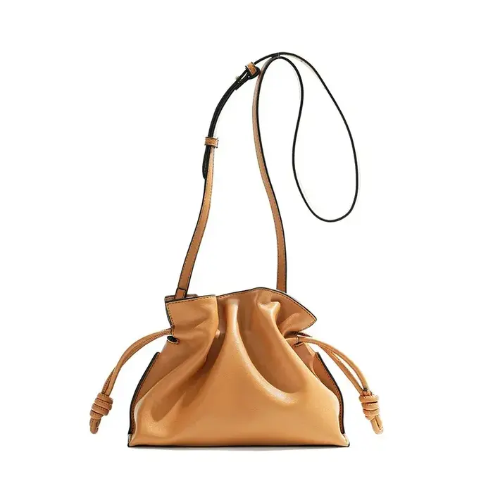 Sac classique en cuir véritable pour femmes, sac à main en cuir de vache, sac à bandoulière à cordon
