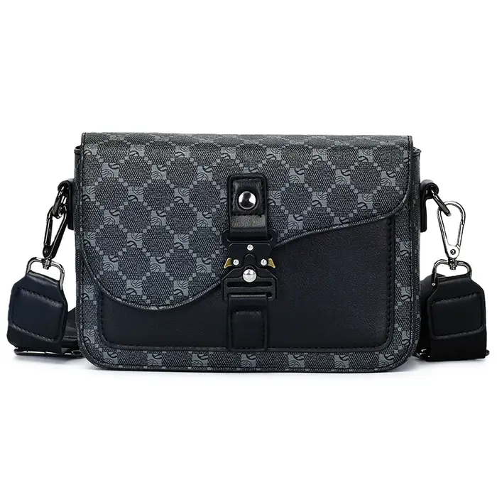Sac bandoulière élégant pour homme haut de gamme en cuir PU