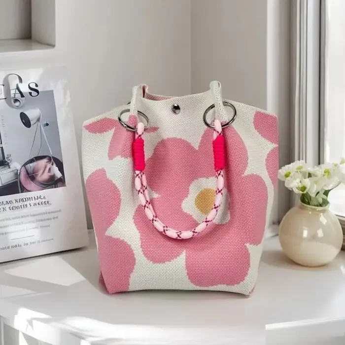 Sac fourre-tout tricoté coréen