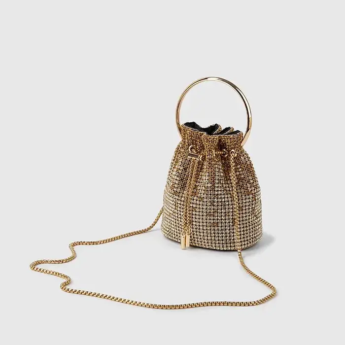 Sac Seau Diamant pour Femme – Sacs à Bandoulière Bling-Bling en Strass